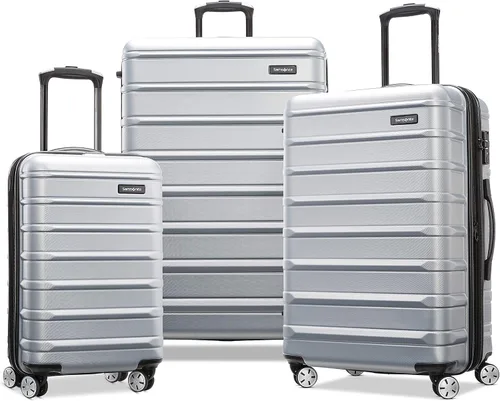 Miniatura 45 de Samsonite Omni 2 - Equipaje rígido extensible con ruedas giratorias, Plateado (Arctic Silver)