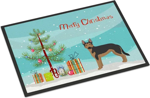 Miniatura 168 de Caroline's Treasures CK3799MAT Akita Shepherd - Tapete de árbol de Navidad de 18 x 27 pulgadas, tapete para puerta delantera, interior y exterior