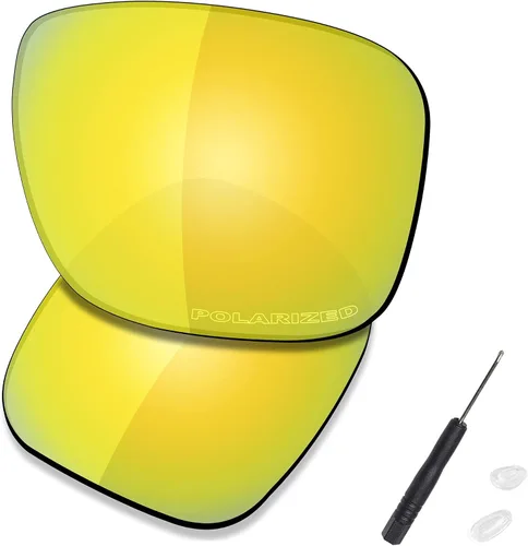 SAUCER Premium Replacement Lenses & H20 Screwdriver & Nose Pieces for Oakley Holbrook Metal OO4123 | UV400 Protection