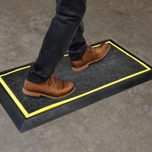 Miniatura 2 de Desinfectante para zapatos - Alfombrilla para zancadas de 1 pulgada de profundidad (inserto amarillo)