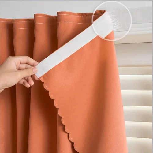 Miniatura 27 de Cortinas autoadhesivas, sin taladrar, sin varilla, cortinas opacas fáciles de instalar para persianas de ventana, dormitorio