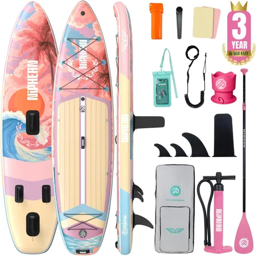 Miniatura 17 de Niphean Tabla de remo inflable (extra grande) para 2+1 personas/familia, capacidad de 500 libras, tabla de remo con accesorios de SUP, tabla de remo