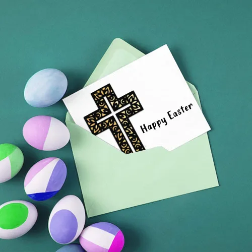 Miniatura 3 de Hying Troqueles de corte de marco cruzado de religión de Pascua para hacer tarjetas y decoraciones de álbumes de fotos, troqueles de cruz hueca