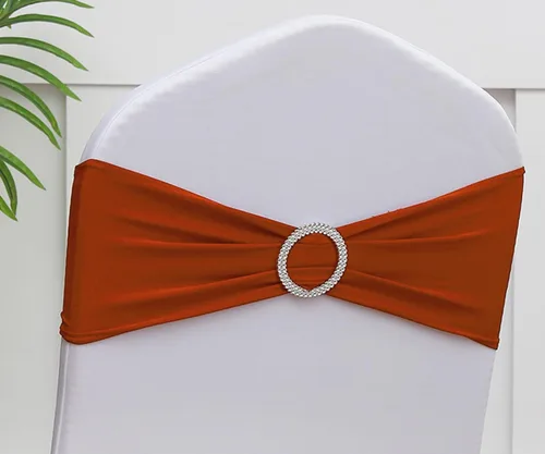 Miniatura 19 de Bandas para Sillas Azul Bebé Paquete de 100, Bandas para Sillas de Spandex Azul Claro para Boda Fiesta Cumpleaños Fundas de Sillas Plegables