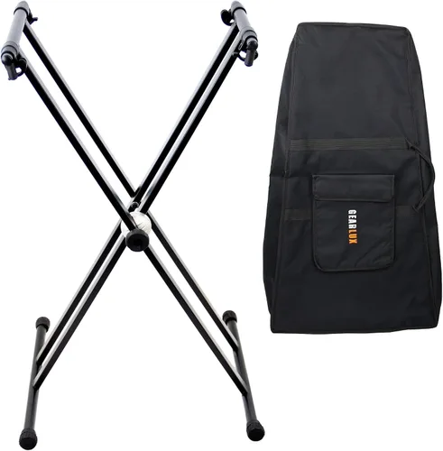 Miniatura 4 de Gearlux Xilófono de madera de 37 teclas con mazos, soporte ajustable y bolsa de concierto