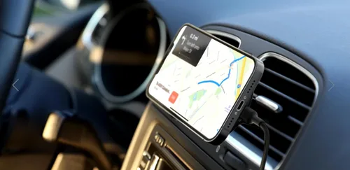 Miniatura 5 de Belkin Cargador de Coche Magnético Inalámbrico Compatible con MagSafe 10W - Cargador Inalámbrico, Soporte Magnético para Coche y Teléfono