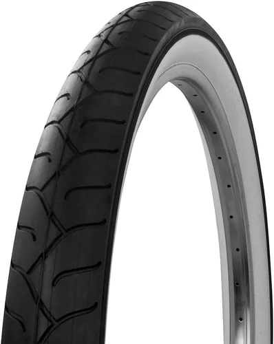 Wanda Fat Bike - Neumático de bicicleta (26 x 3,0, para Beach Cruiser, Chopper Negro/Blanco