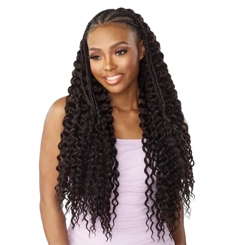 Sensationnel Lulutress - Cabello trenzado de ganchillo – 3 trenzas de 24 pulgadas totalmente plegadas para bricolaje, todas las rastas sintéticas 1