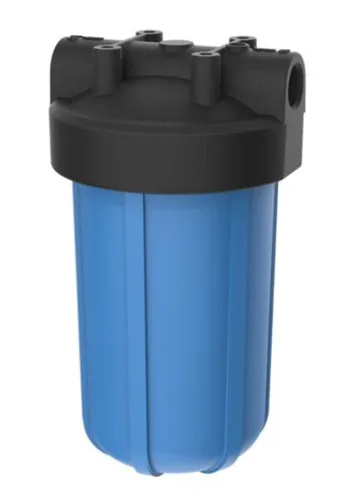 Miniatura 4 de Pentair Pentek 150469 Carcasa para filtro Big Blue, 3/4" NPT #10 para toda la casa, filtro de agua resistente de 10 pulgadas con tapa de Azul