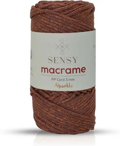 Miniatura 130 de Sensy - Cuerda de poliéster prémium de 0.118 pulgadas (0.118 in), 131 yardas, 100% polipropileno, cordón de macramé, cuerda de ganchillo de 0.118