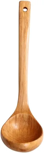 Miniatura 9 de Espátula de madera para cocinar, espátula de cocina de mango largo, pala de arroz, espátula antiadherente, cucharas de madera, raspador, cuchara