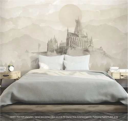 Miniatura 4 de RoomMates RMK12279M - Papel pintado adhesivo para pared, diseño de mural de Harry Potter Castillo de Hogwarts