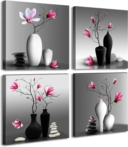 Miniatura 19 de Arte de pared en blanco y negro para pared, diseño de animales, caballos, burros, ovejas, vacas, cuadros divertidos para decoración de dormitorio