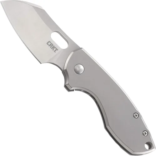 Miniatura 6 de CRKT Pilar Copper EDC Cuchillo de Bolsillo Plegable: Compacto para Uso Diario, Hoja Satinada con Choil para el Dedo, Apertura con Ranura