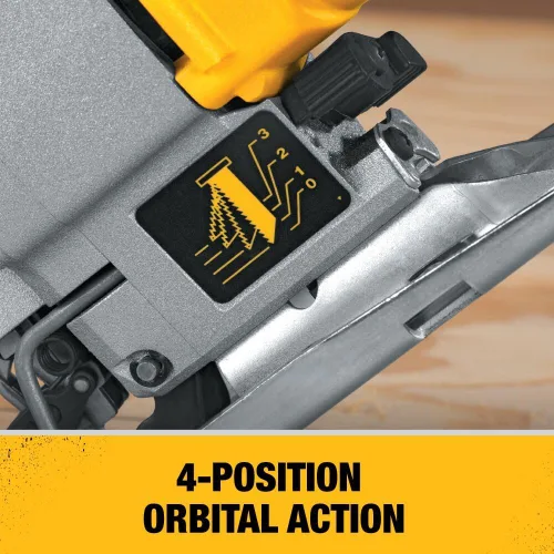 Miniatura 6 de DEWALT Sierra de calar, mango superior, 5.5 amperios, con cable (DW317K), color amarillo
