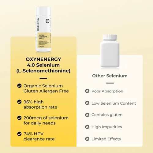 Miniatura 7 de OxyEnergy Selenio (L-Selenometionina) 200 mcg, suministro de tres meses, vegano, sin levadura, selenio orgánico sin gluten, alta absorción apoya