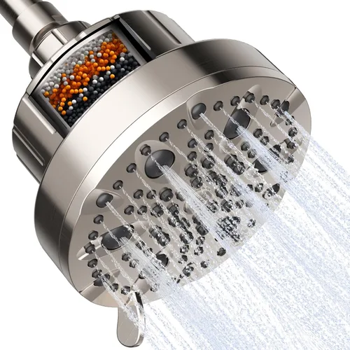 Miniatura 8 de OFFO Cabezal de ducha, cabezal de ducha de alta presión con 6 modos, cabezales de ducha fijos para un fuerte flujo de agua y una experiencia