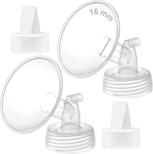 Miniatura 27 de Maymom Válvula de brida y pico de pato de 0.827 in compatible con piezas de bomba de repuesto Spectra S1 S2 9 Plus, no original Spectra Brida