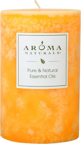 Miniatura 12 de Aroma Naturals Vela de Pilar Perfumada con Aceite Esencial de Naranja, Clavo y Canela, Peace Pearl, 2.5 pulgadas x 4 pulgadas