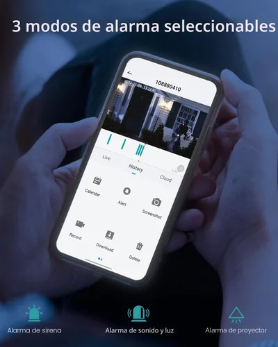 Miniatura 8 de Cámaras de seguridad inalámbricas para exteriores ZUMIMALL, vista de 360°, cámaras alimentadas por batería 2K para seguridad del hogar, visión