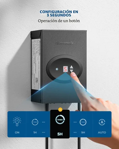Miniatura 4 de DEWENWILS Transformador de Paisaje de Bajo Voltaje de 120W, Transformador para Exteriores con Temporizador y Sensor de Fotocélula, 120V AC a 12V AC