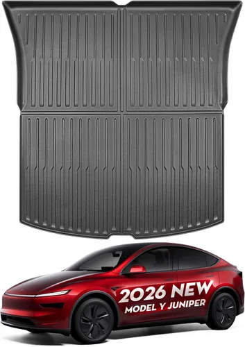 Miniatura 9 de Alfombrilla para maletero y portón trasero para Tesla nuevo modelo Y Juniper 2026, alfombrilla protectora para maletero, forros para puertas