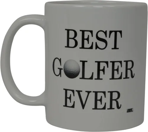 La mejor taza de café de golf divertida, la mejor pelota de golfista de todos los tiempos, broma, gran idea de regalo para oficina, trabajo, humor