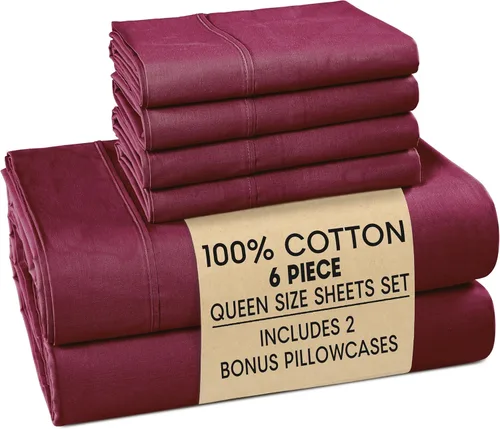 Miniatura 37 de Casa Platino Sábanas de cama individual XL, sábanas de 100 % algodón con 2 fundas de almohada, tejido percal crujiente y sensación acogedora, verde
