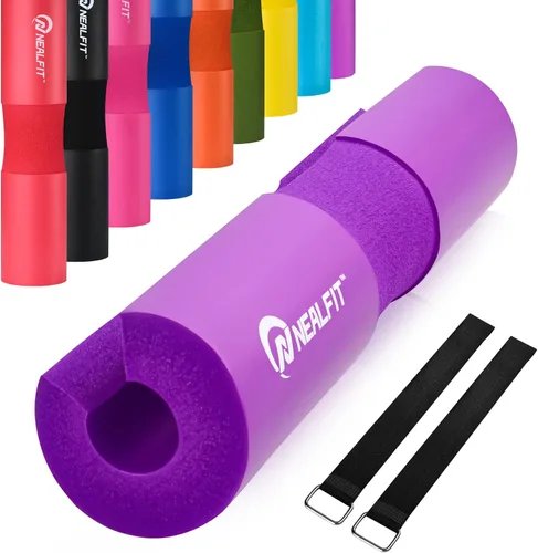NEALFIT Almohadilla para Barra de Pesos para Sentadillas—Almohadilla para Barra de Pesos—Ideal para Levantamiento de Pesas, Estocadas y Empujes de