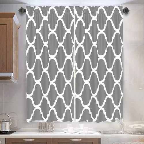 Miniatura 45 de Melodieux - Cortinas de bolsillo de moda marroquí para cocina, cafetería o baño, pequeñas ventanas