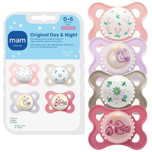 Miniatura 13 de Chupete MAM ortodóntico nocturno que brilla en la oscuridad, unisex, de 0 a 6 meses (2 unidades)