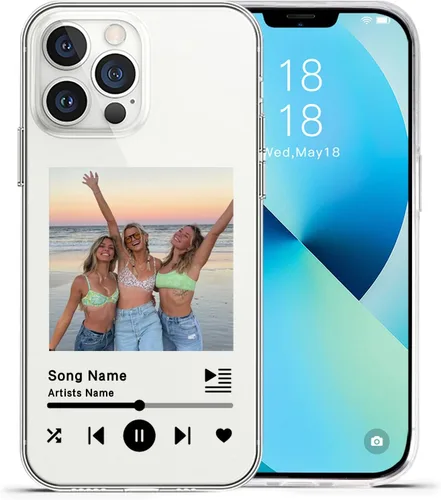 Miniatura 8 de Funda de teléfono con placa de música personalizada para iPhone 16, 15, 14, 13, 12, 11 Pro Max Mini Plus Xr, diseña tu propia funda personalizada