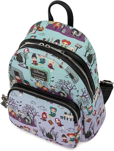 Miniatura 3 de Loungefly Disney Hocus Pocus Scene - Bolso de hombro con doble correa para mujer