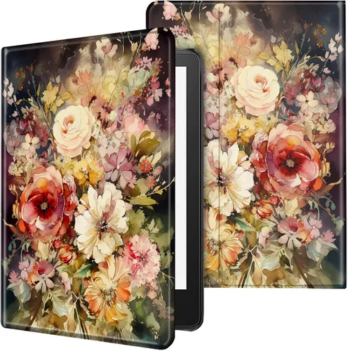 Miniatura 54 de Funda para tablet Kindle Fire 7 2019/2017 lanzamiento 9ª/7ª generación 7 pulgadas, ligera, protectora de piel sintética, cubierta inteligente
