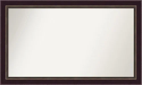 Miniatura 164 de Amanti Art Espejo de baño de bronce para sobre el fregadero, 24 x 24 pulgadas, espejo cuadrado de bronce Lara para tocador, marco de madera