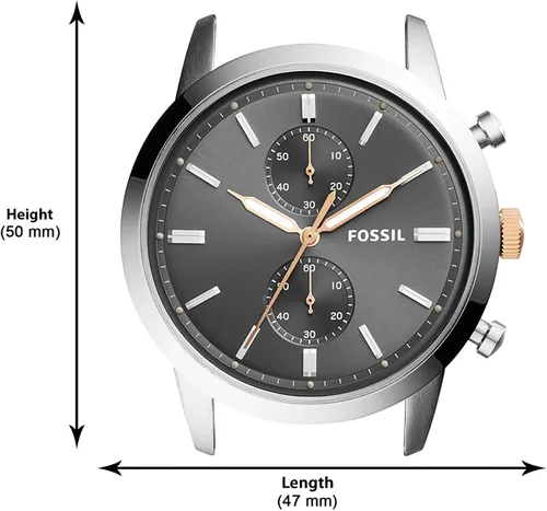 Miniatura 4 de Fossil Townsman - Reloj de cuarzo para hombre acero inoxidable color plateado modelo FS5407