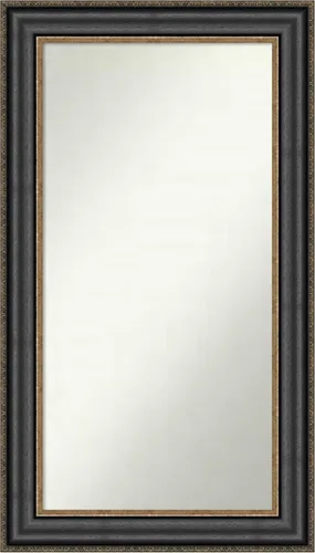 Miniatura 241 de Amanti Art Espejo personalizado, espejo de baño negro puente, espejo de pared o espejo de tocador de baño sobre el fregadero (26 x 26 pulgadas)