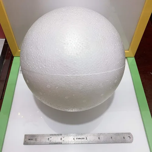 Miniatura 2 de Crafjie 2 bolas de espuma gigantes de 8 pulgadas, bolas de espuma blanca suaves y grandes, bolas de manualidades sólidas para adornos de Navidad