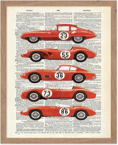 Miniatura 21 de Poster Master Póster de Arte del Diccionario - Impresión Retro de Mujer Soldadora - Arte de Sándwich de Queso a la Parrilla - Regalo para Ella