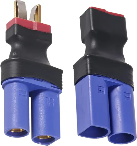 Miniatura 7 de 4 unids EC5 a T-Plug Deans Estilo Macho Hembra RC Adaptador EC5 Macho a T-Plug Hembra, EC5 Hembra a T-Plug Macho para RC Lipo Batería