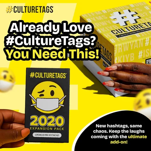 Miniatura 6 de Paquete de expansión 2020, reseña, regalo para la diversión familiar y para personas que aman los hashtags + cultura, 60 cartas, juego de fiesta