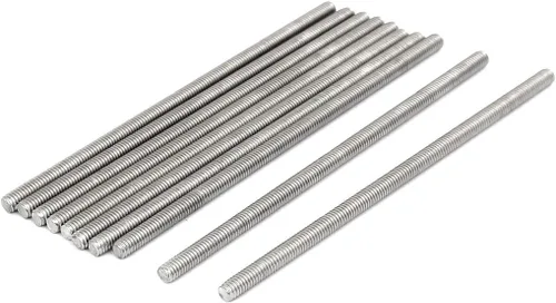 Miniatura 31 de uxcell M3 x 2.362 in 0.020 in Pitch 304 Varillas totalmente roscadas de acero inoxidable barra 10 piezas
