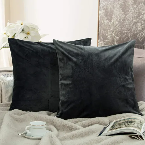 Miniatura 12 de NTBAY - Fundas de almohada de terciopelo con cierre para niños pequeños, 2 unidades, acogedoras, de lujo, de franela y felpa, para viajes, 33 x 46