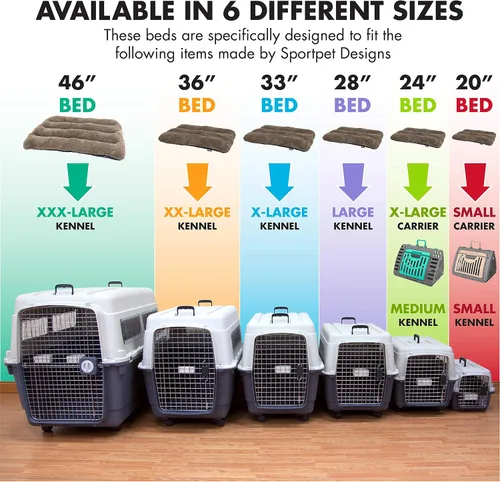 Miniatura 3 de SportPet Designs - Cama impermeable para mascotas, se adapta a la perrera de plástico SportPet para perros, 20 pulgadas