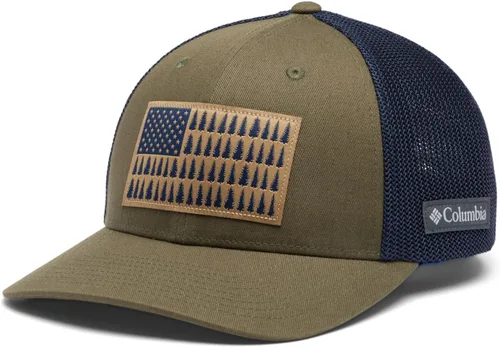 Miniatura 89 de Columbia - Gorra de malla con bandera con árboles unisex para adultos, corona alta