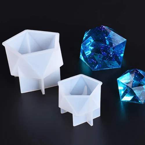 Miniatura 9 de 2 moldes de resina de gemas, moldes de silicona de piedras de cristal para resina, moldes de resina epoxi de cuarzo geométrico, manualidades, velas