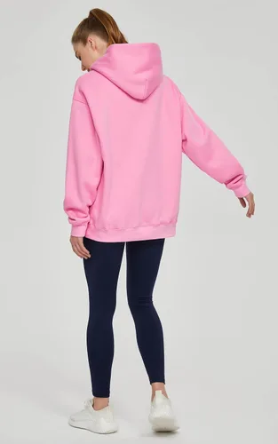 Miniatura 4 de THE GYM PEOPLE Sudadera con capucha de gran tamaño para mujer, ajuste holgado, forro polar suave, con bolsillos