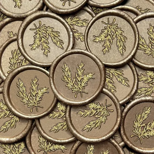 Miniatura 6 de 25 calcomanías de sello de cera dorada y blanca, sellos de sobres hechos a mano, autoadhesivos, bodas, invitaciones de fiesta, envoltura de regalo