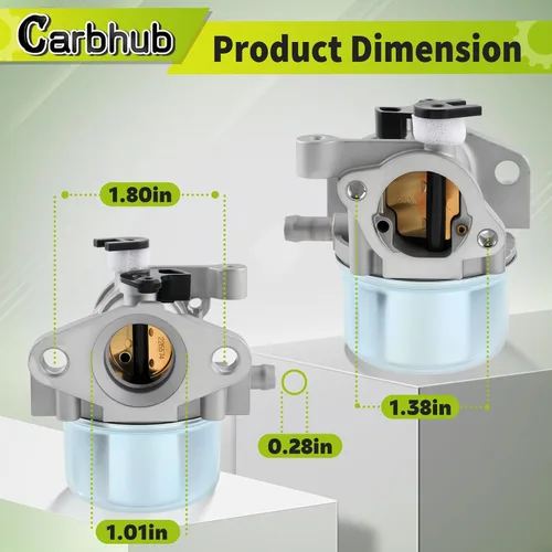 Miniatura 4 de Carbhub Kit de Carburador 675 190CC para Cortacésped de Empuje 6.25HP 6.75HP 190CC Serie 675 Motor Craftsman Troy Bilt TB230 725EX Toro 22 Recycler