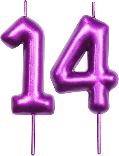Miniatura 108 de DERVENTA Vela con números de 2.36 pulgadas, decoración perfecta para cumpleaños, brunch, postre, pastel, 1 pieza (número 0 rosa)